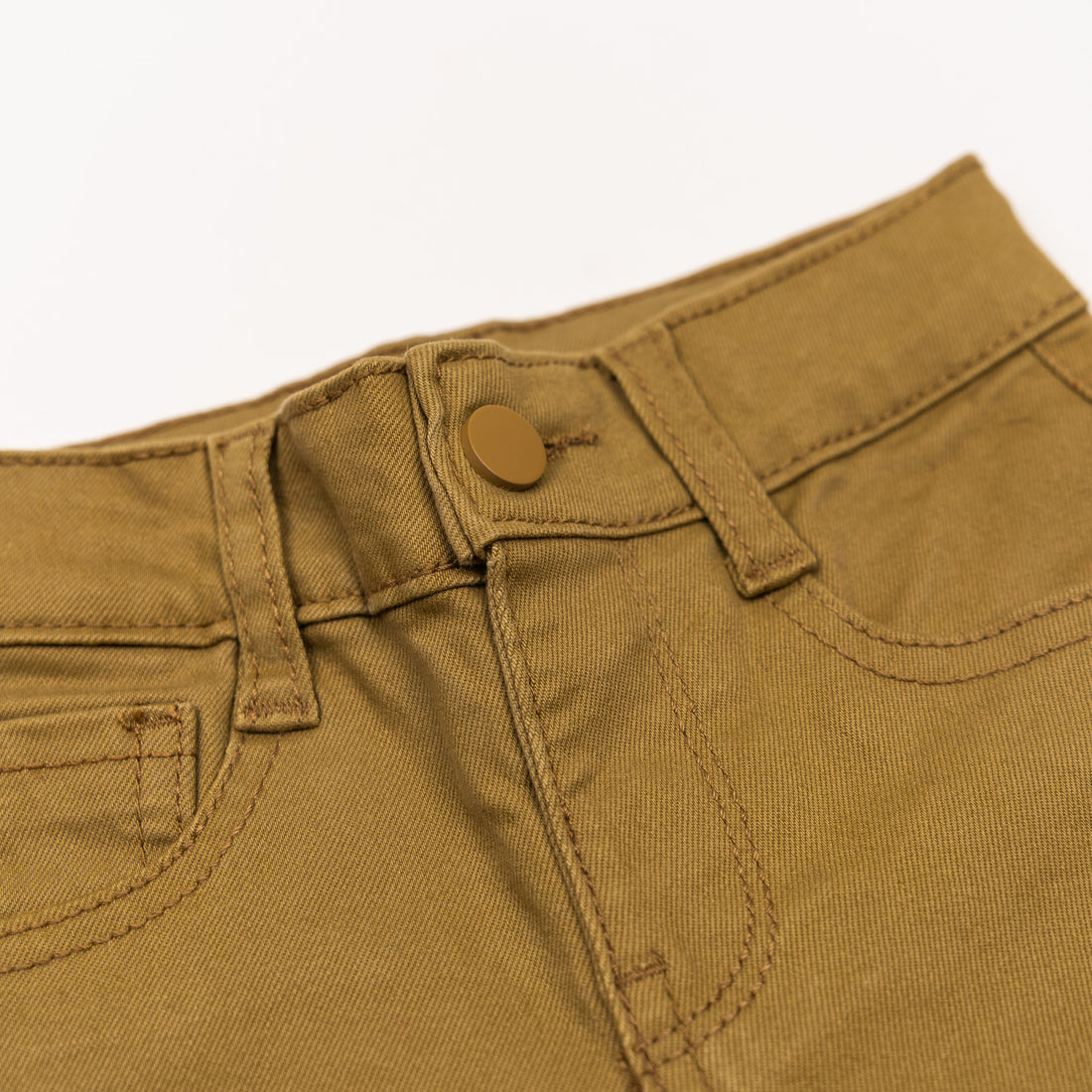 Jeans Beige risvolto fiorellini