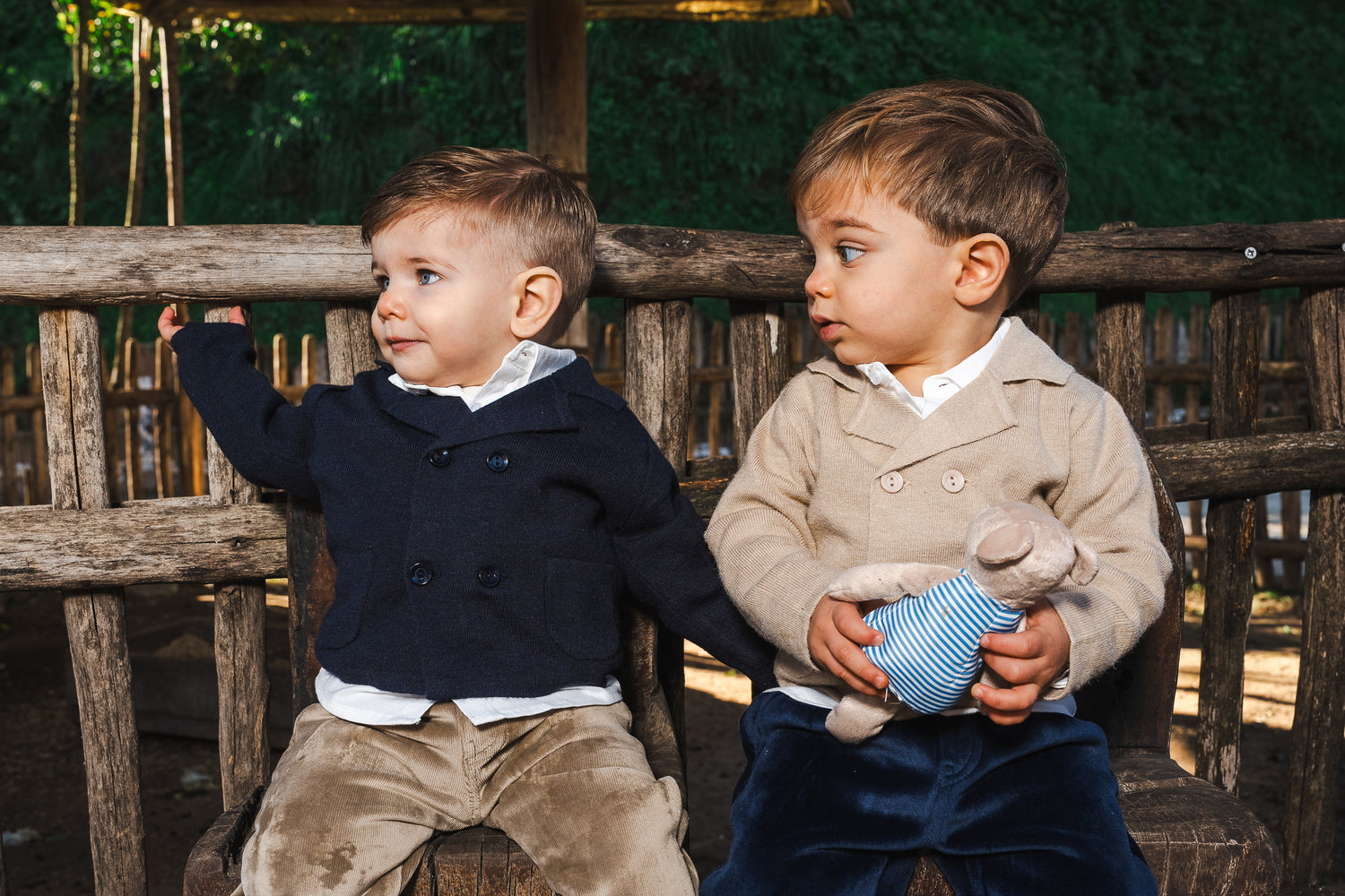 Pantalone in velluto Beige