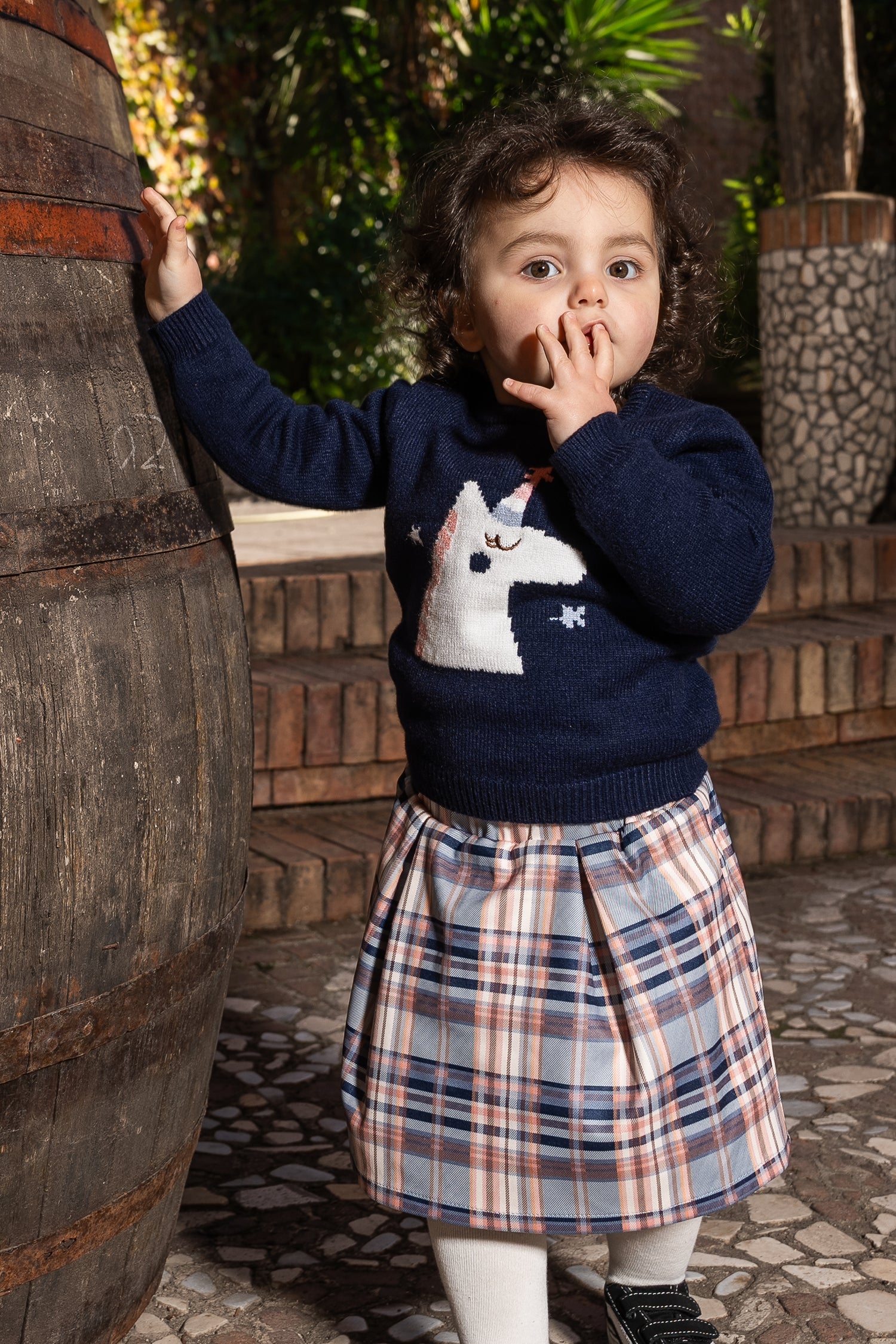 Set Maglione ‘UNICORNO’ Blu + Maglia bianca