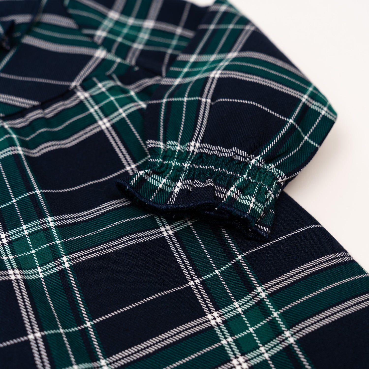 Abito/Camicia tartan blu e verde