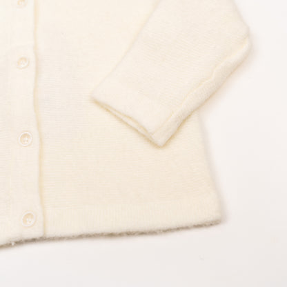 Cardigan basic con bottoncini Bianco