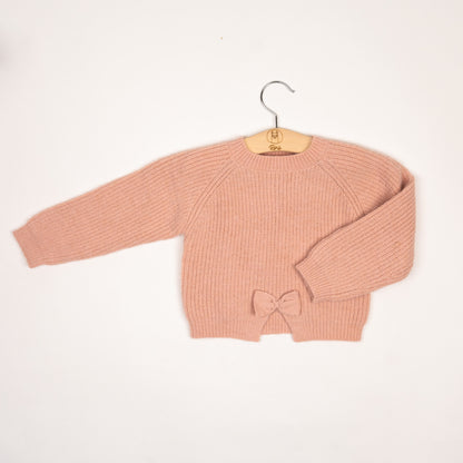 Maglione Rosa con fiocchetto